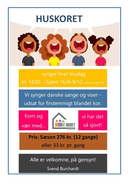 Huskor, korsang, sang, hygge, HAC, synge, Svend Burchardt, synge