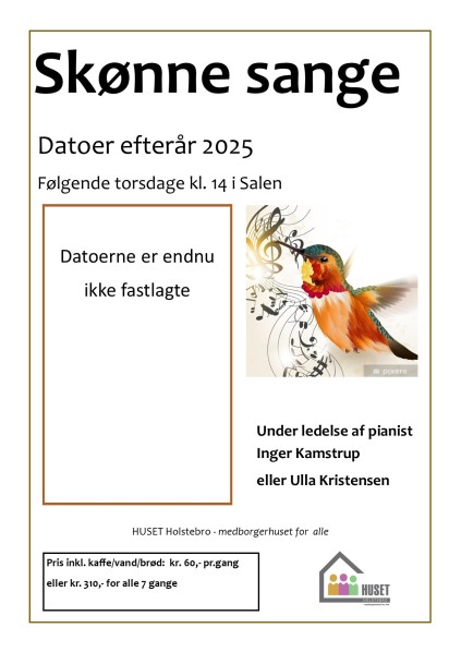 sangaften, sange, synge sammen, synge med, Ulla Kristensen, Holstebro Aktivitetscentret, 