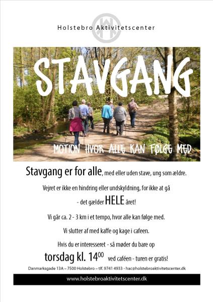 stavgang, motion, hygge, fællesskab, 