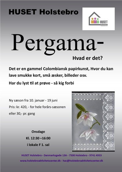 Pergamano, colombiansk papirkunst, hygge, kort, papir, HUSET Holstebro