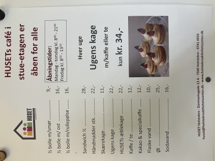 Ugens kage, kaffe, kage, lækker kage, kaffe og kage, te, café, danmarksgade, holstebro, huset 