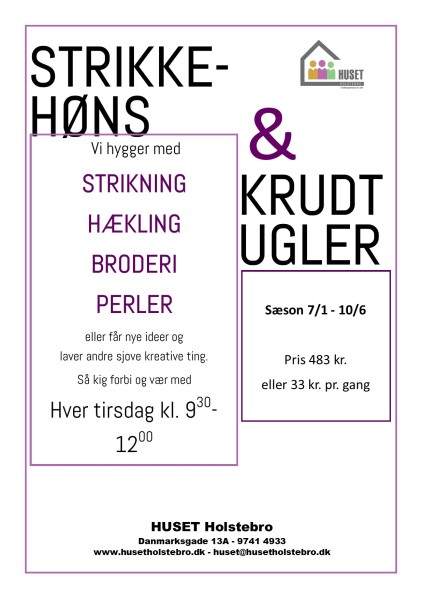 Broderi - hækling - strikning - candy wrap - perlesyning - kreativ